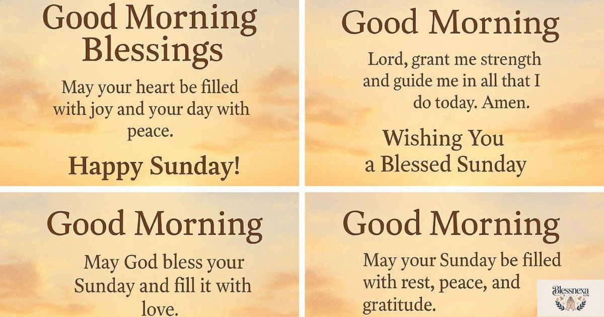 150+ Beautiful Good Morning Blessings Sunday Wishes, Prayers & Quotes for a Peaceful Day