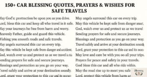 150+ Car Blessing Quotes, Prayers & Wishes for Safe Travels