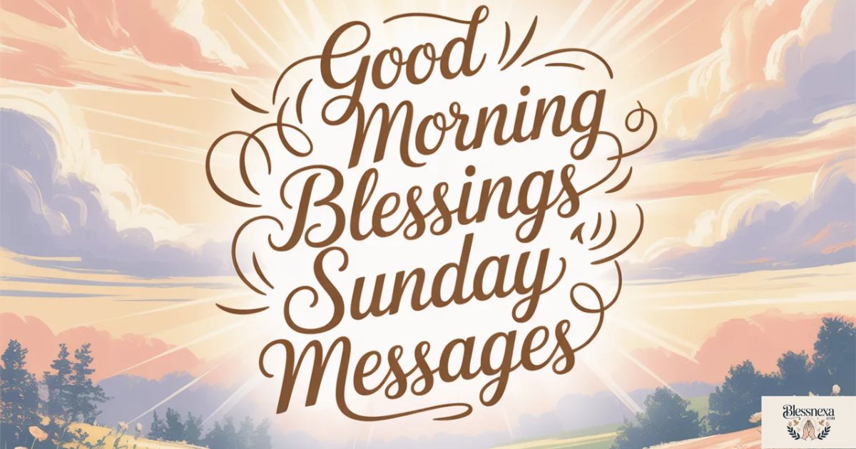 Good Morning Blessings Sunday Messages