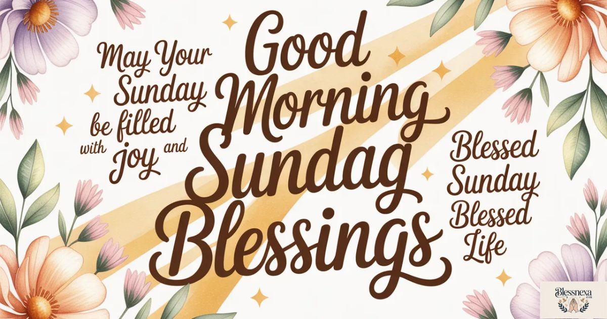 Inspirational Good Morning Blessings Sunday Quotes