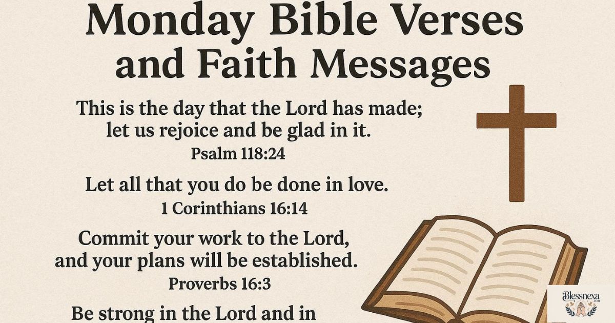 Monday Bible Verses and Faith Messages