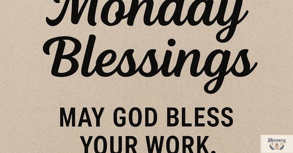Monday Blessings for Work, Success, and Motivation