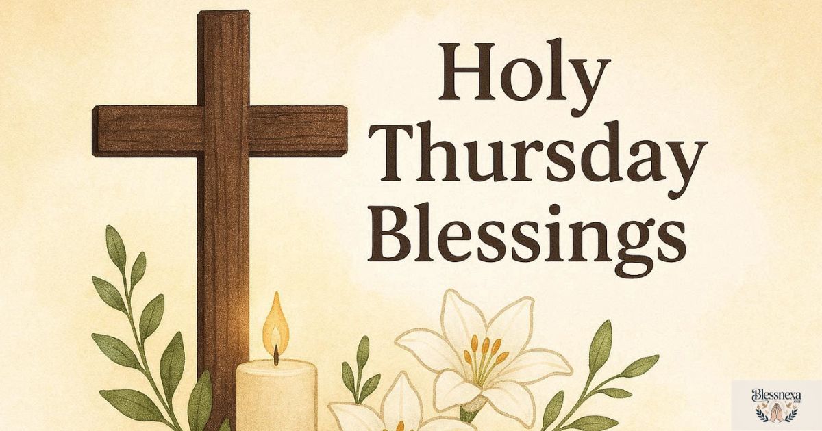 Peaceful Holy Thursday Blessings Images for Social Media Sharing