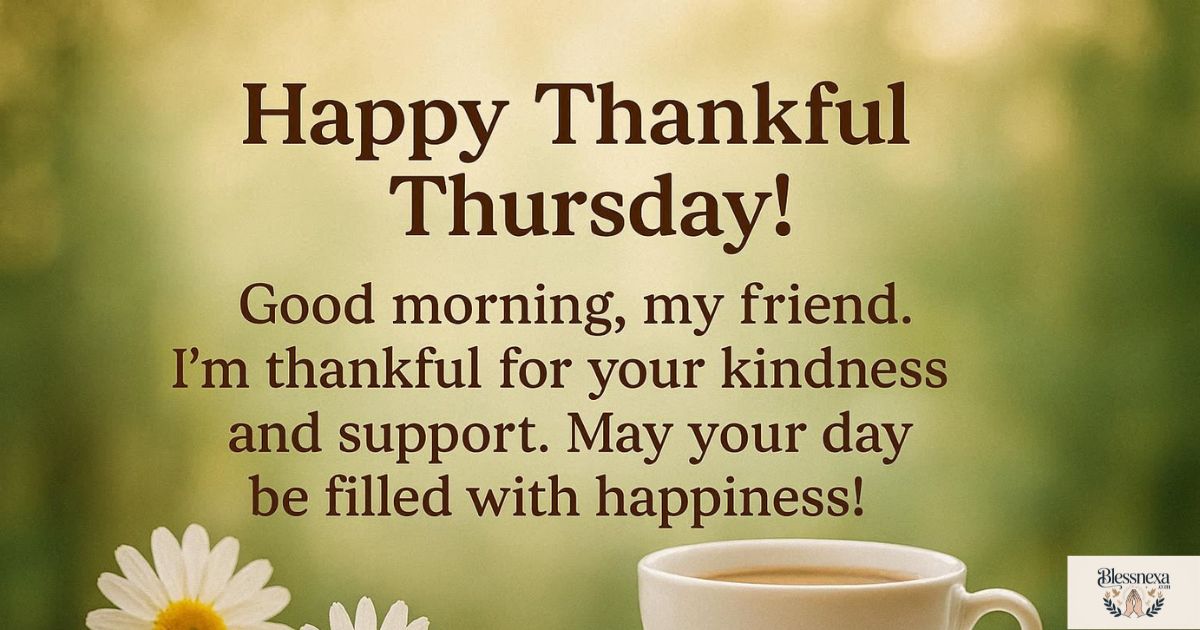Thankful Thursday Morning Wishes for Friends