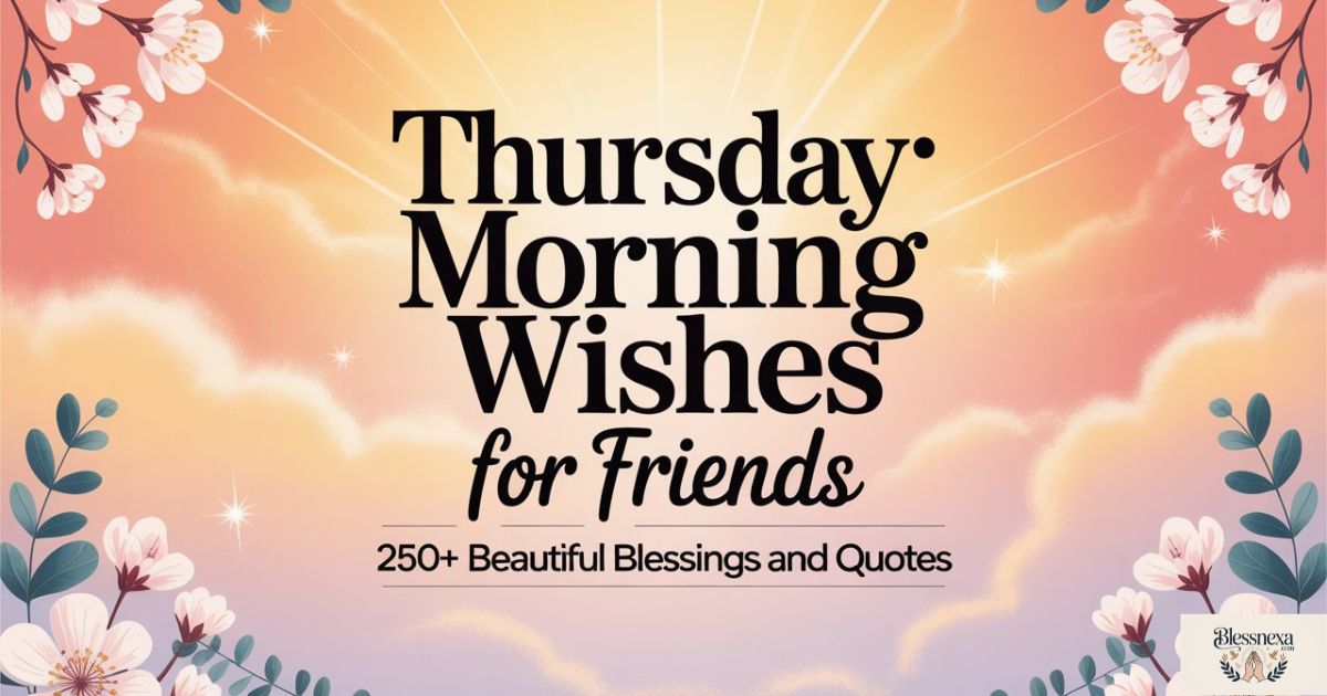Thursday Morning Wishes for Friends – 250+ Beautiful Blessings and Quotes