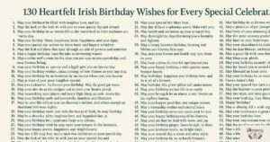 130 Heartfelt Irish Birthday Wishes for Every Special Celebration