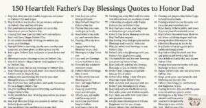 150 Heartfelt Father's Day Blessings Quotes to Honor Dad