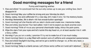 150+ Heartfelt,Good Morning Message for a Friend Funny & Inspiring Wishes