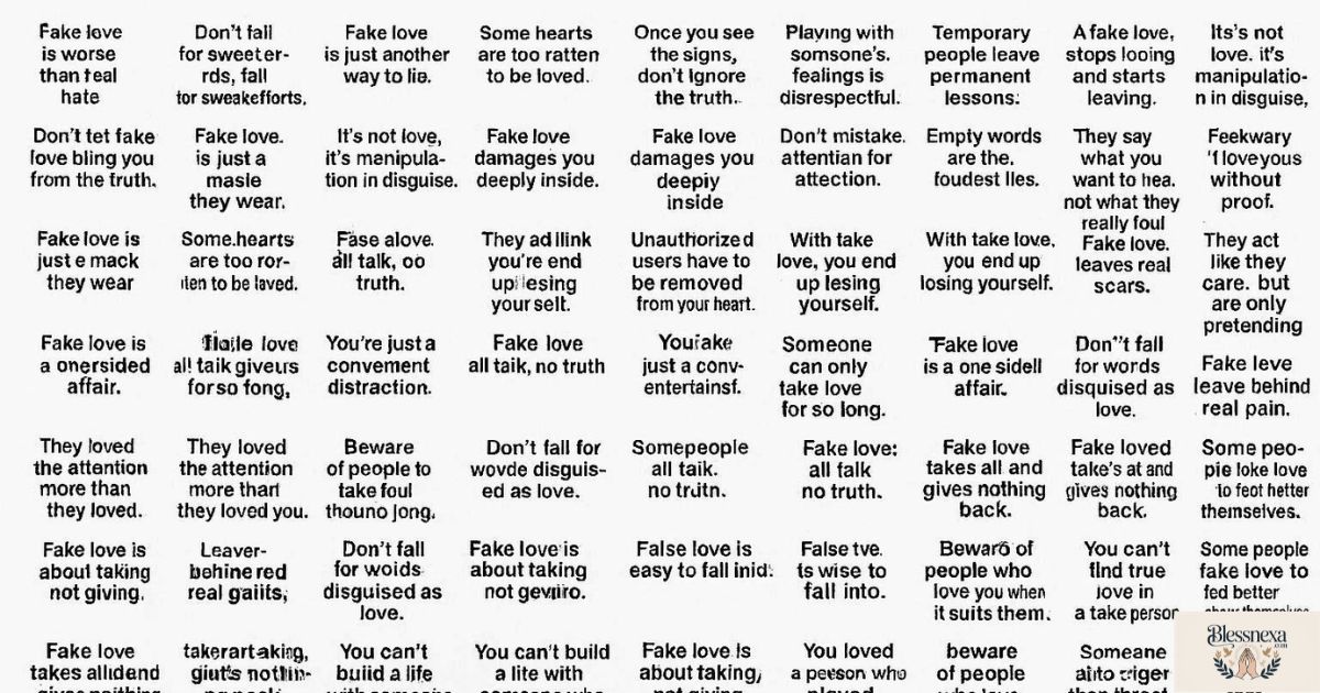 150 Powerful Fake Love Quotes That Reveal Painful Truths