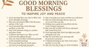 175 Good Morning Blessings to Inspire Joy and Peace