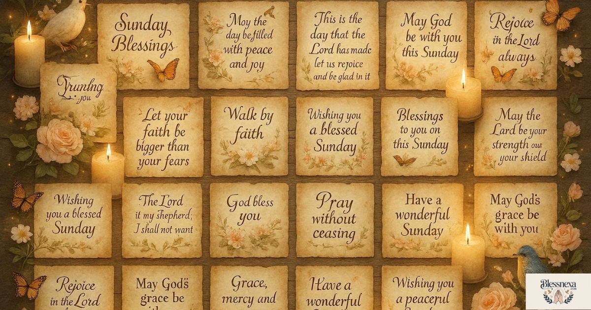 25 More Sunday Blessings and Prayers