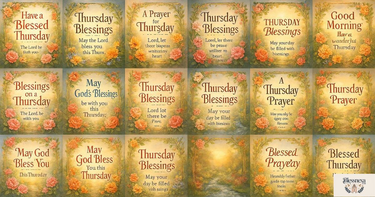 40 More Thursday Blessings and Prayers