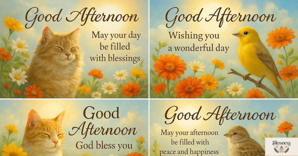 Different Types of Good Afternoon Blessings Images