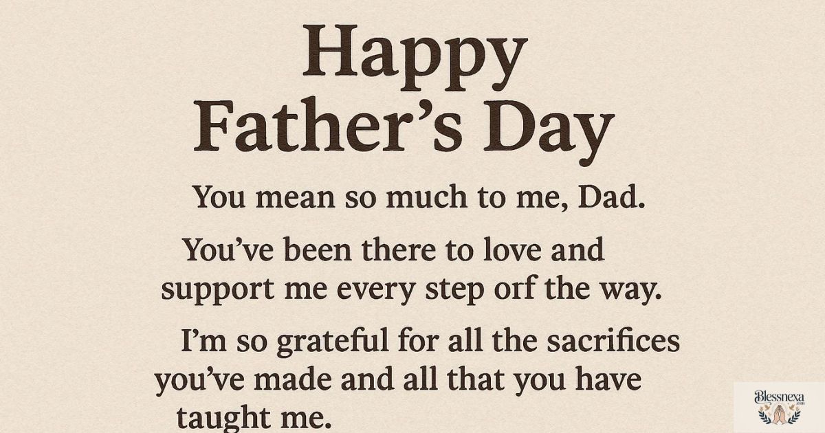 Emotional Father's Day Messages That Touch the Heart