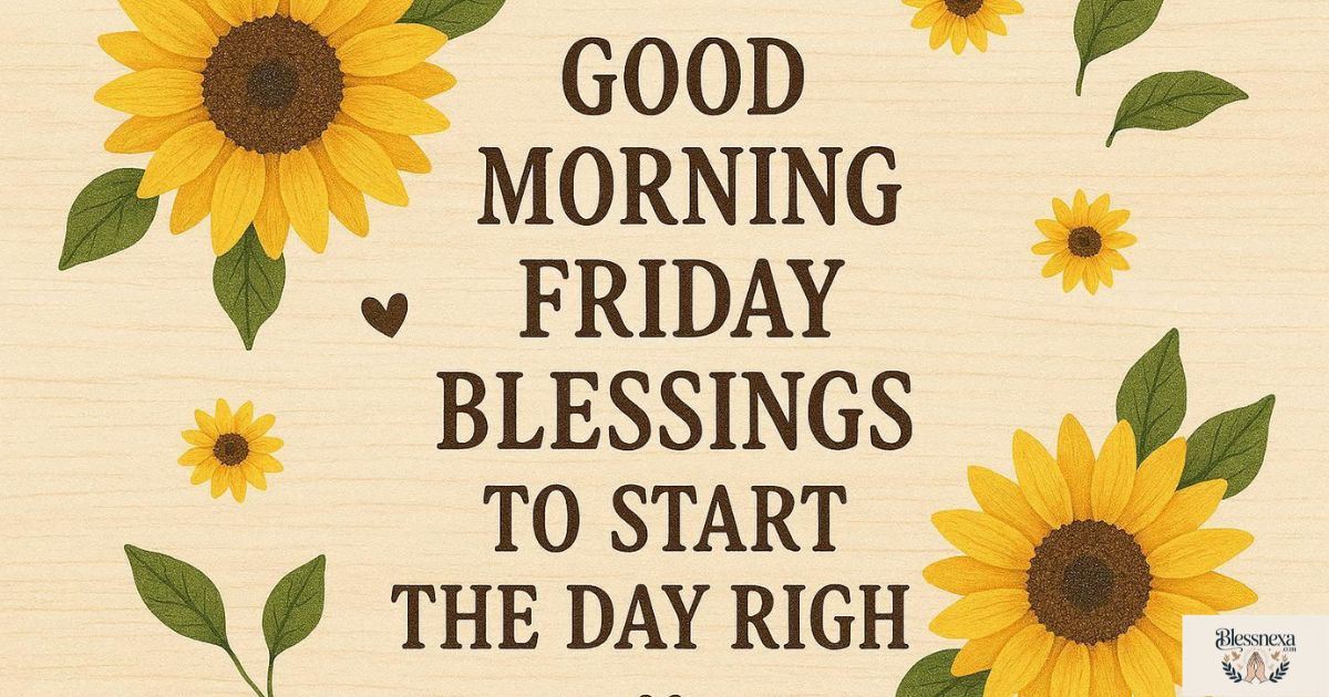  Good Morning Friday Blessings to Start the Day Right