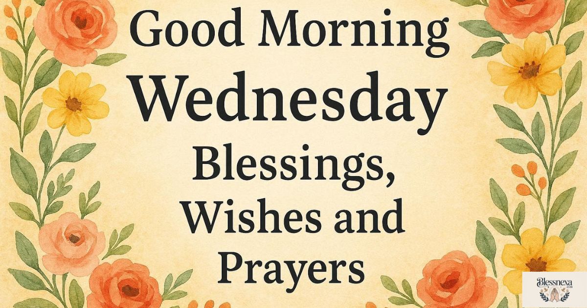 Good Morning Wednesday Blessings, Wishes and Prayers