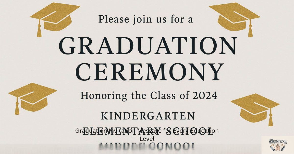  Graduation Invitation Message for Every Education Level