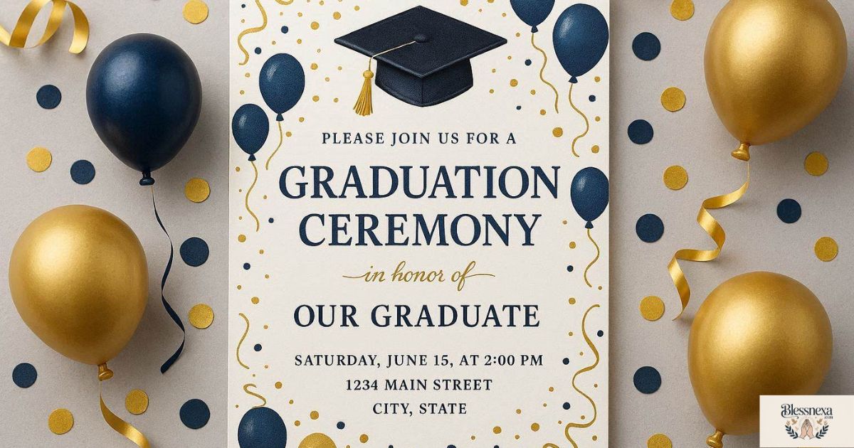 Graduation Invitation Message for the Ceremony