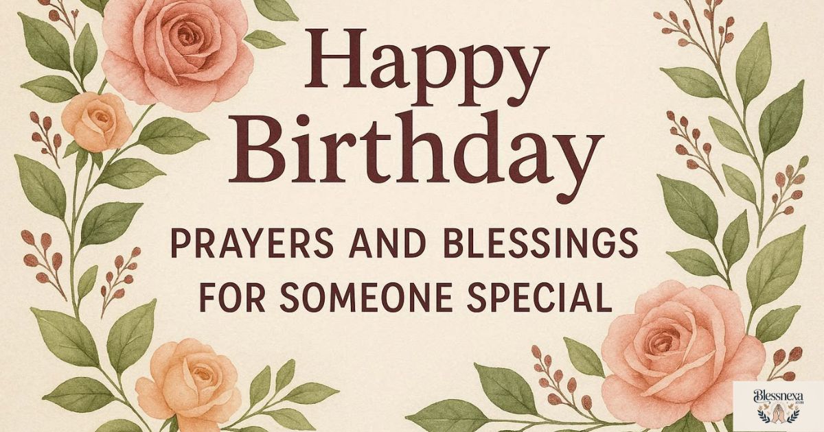 Happy Birthday Prayers and Blessings for Someone Special