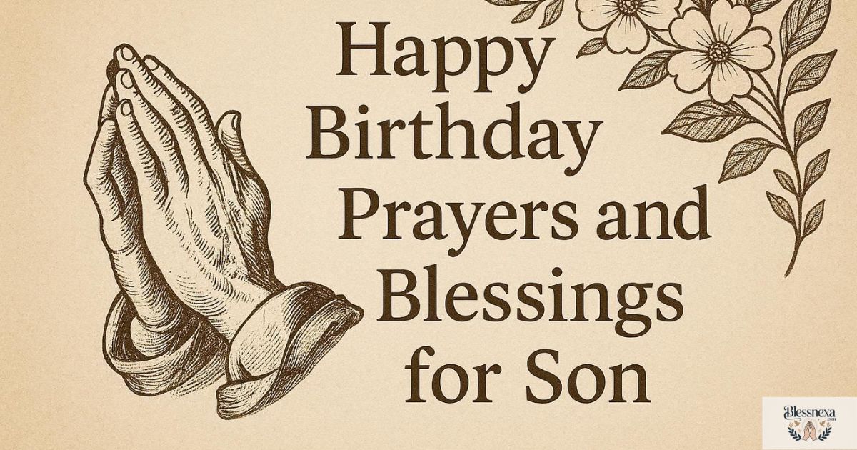 Happy Birthday Prayers and Blessings for Son