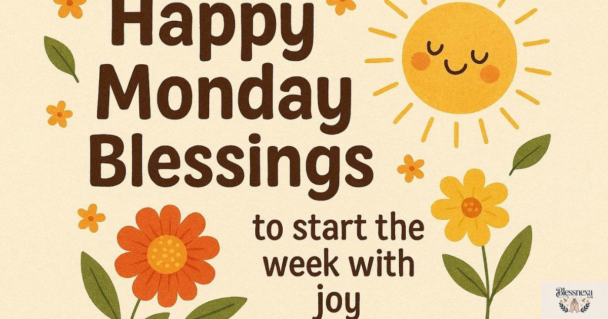 Happy Monday Blessings to Start the Week with Joy