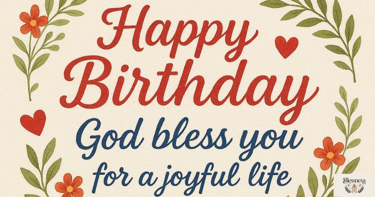 Heartfelt Happy Birthday Wishes God Bless You for a Joyful Life