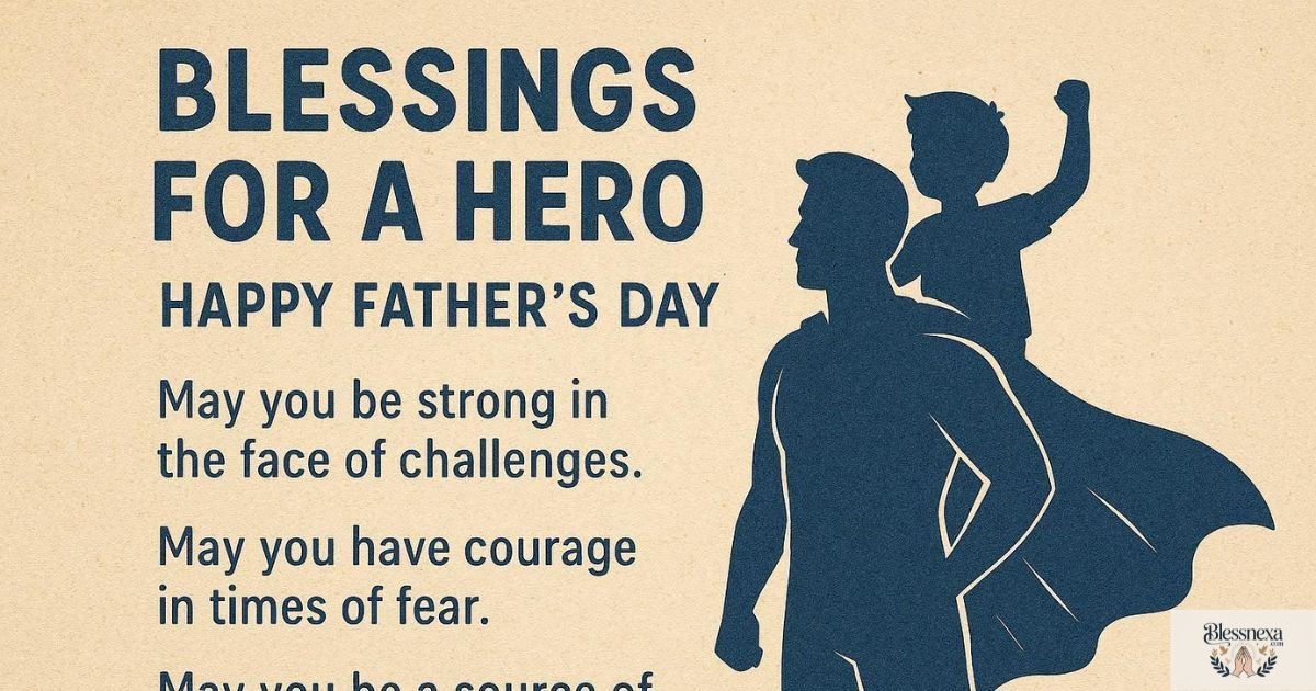 Inspirational Father's Day Blessings for a Hero