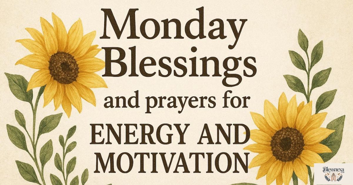 Monday Blessings and Prayers for Energy and Motivation