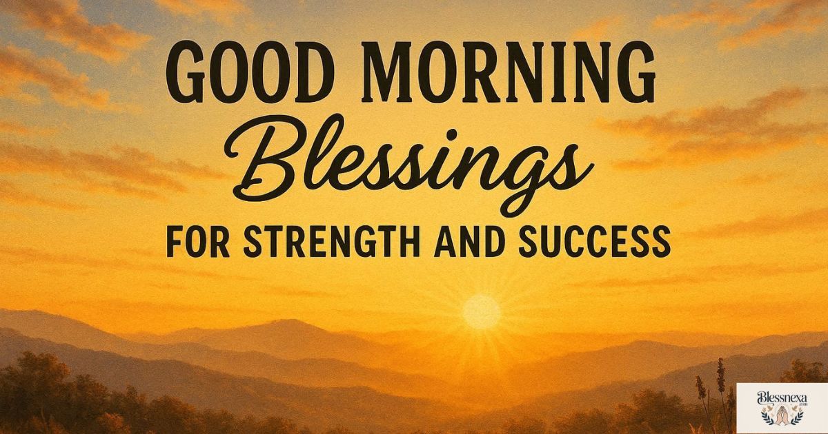 Powerful Good Morning Blessings for Strength and Success
