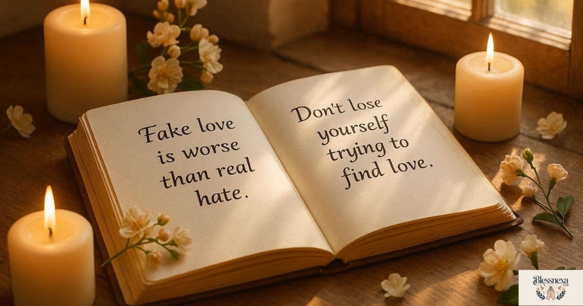 Quotes About Fake Love and Self-Respect