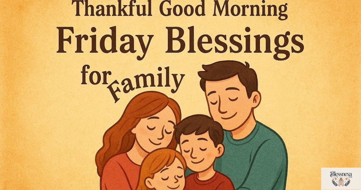Thankful Good Morning Friday Blessings for Family