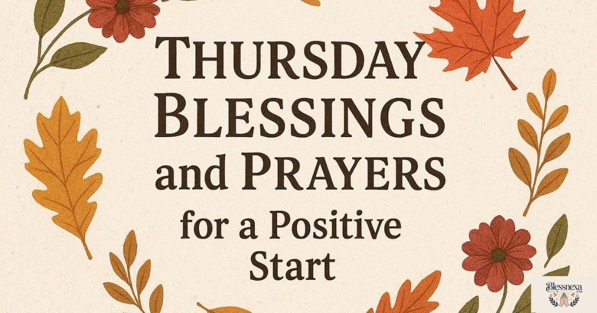 Thursday Blessings and Prayers for a Positive Start