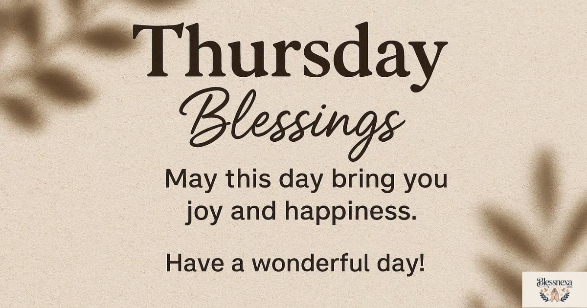 Thursday Social Media Blessings and Captions
