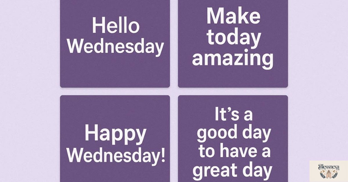 • Wednesday Social Media Messages