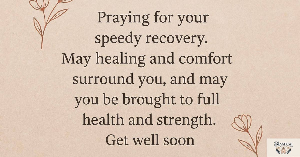 100+beautiful Speedy Recovery Prayer Message Healing and Prayers