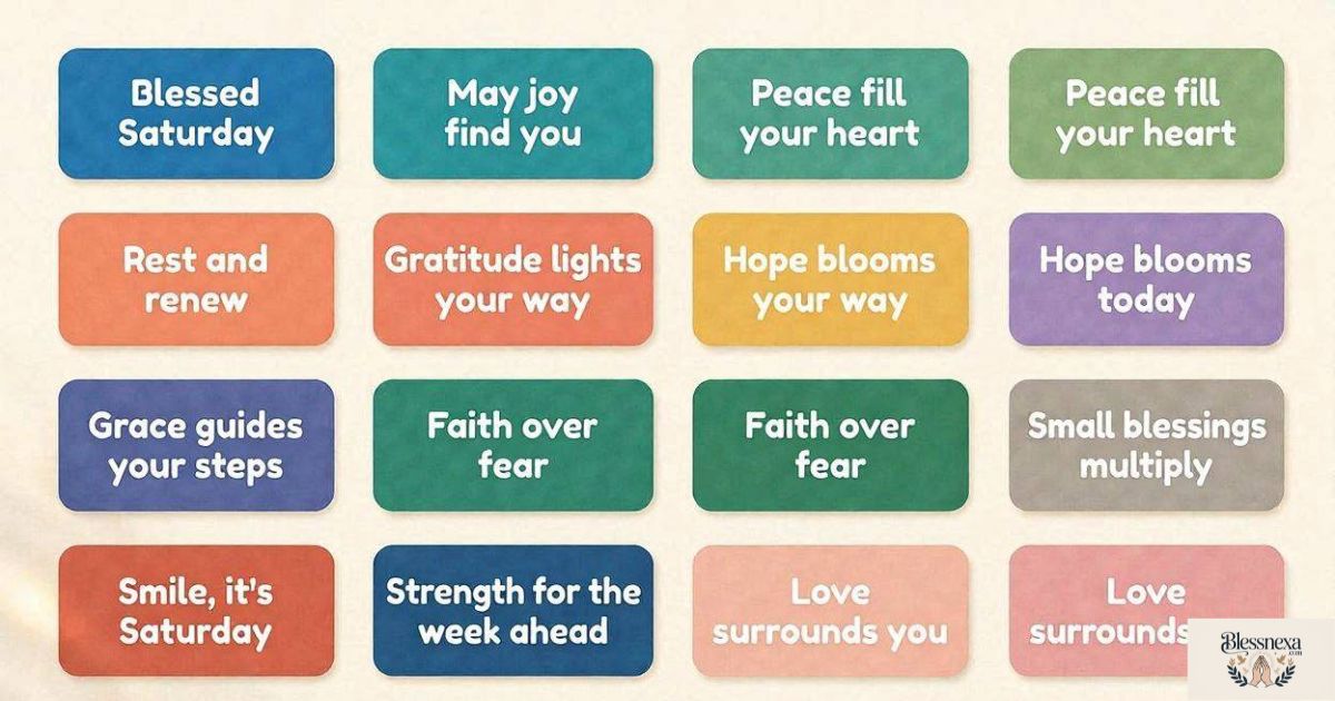 15 Short Inspiration Saturday Blessings to Share Instantly