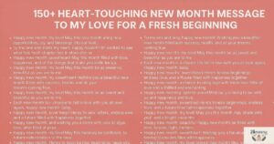 150+ Heart-Touching New Month Message to My Love for a Fresh Beginning