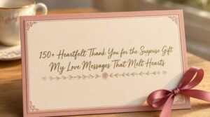 150+ Heartfelt Thank You for the Surprise Gift My Love Messages That Melt Hearts