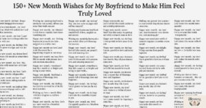 150+ New Month Wishes for My Boyfriend to Make Him Feel Truly Loved