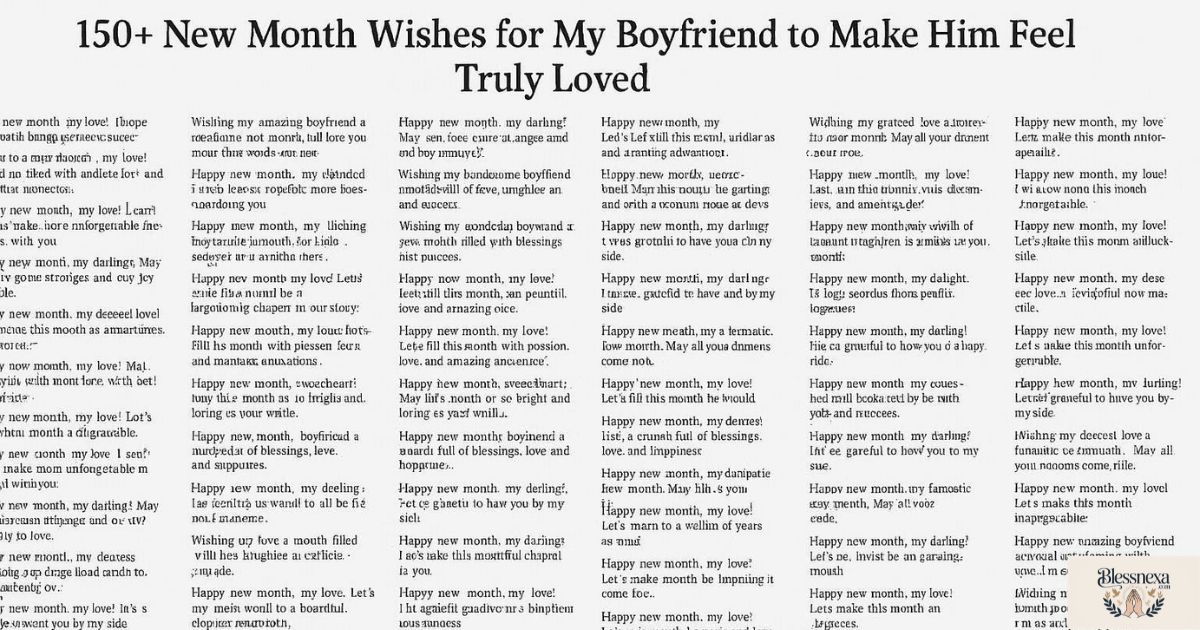 150+ New Month Wishes for My Boyfriend to Make Him Feel Truly Loved