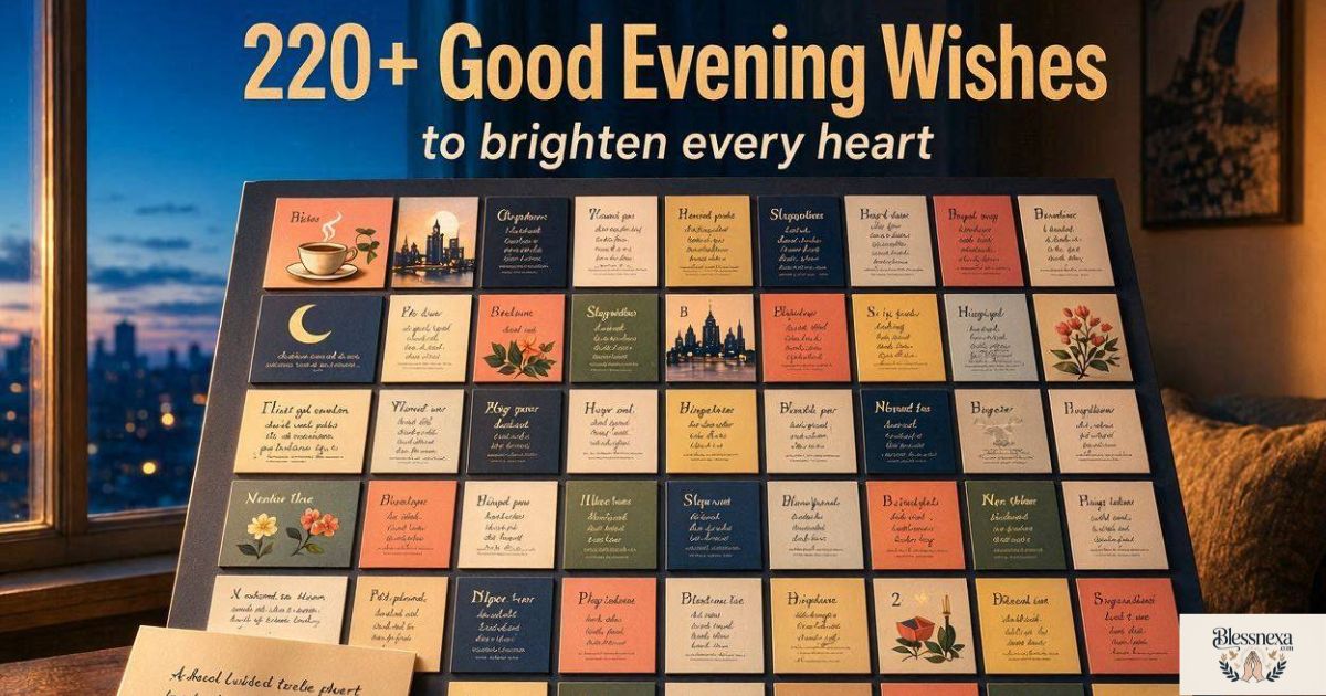 220+ powerfull Good Evening Wishes to Brighten Every Heart
