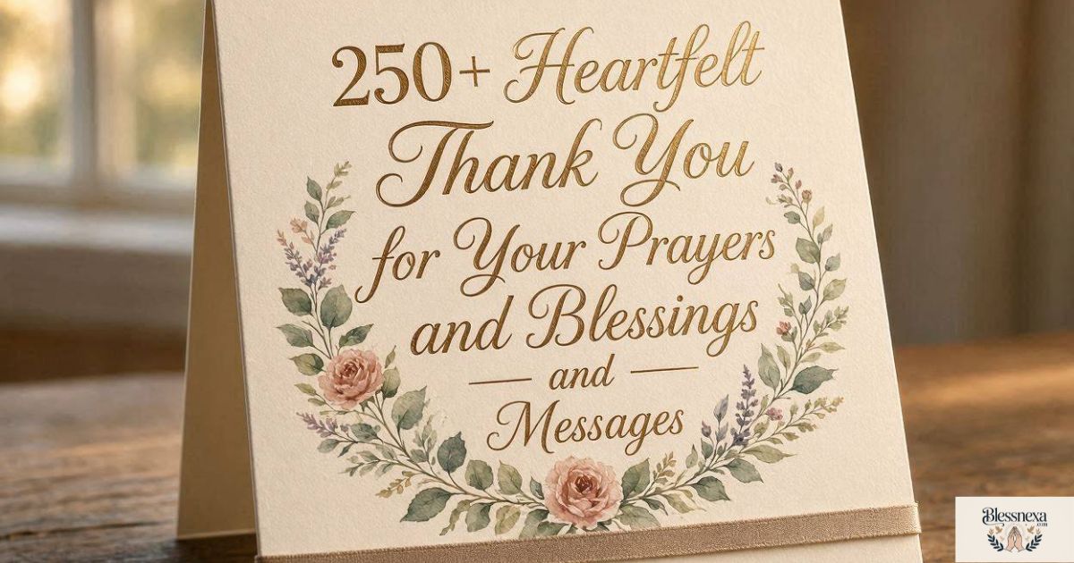 250+ Heartfelt Thank You for Your Prayers and Blessings and Messages