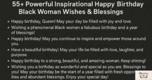 55+ powerfull Inspirational Happy Birthday Black Woman Wishes & Blessings