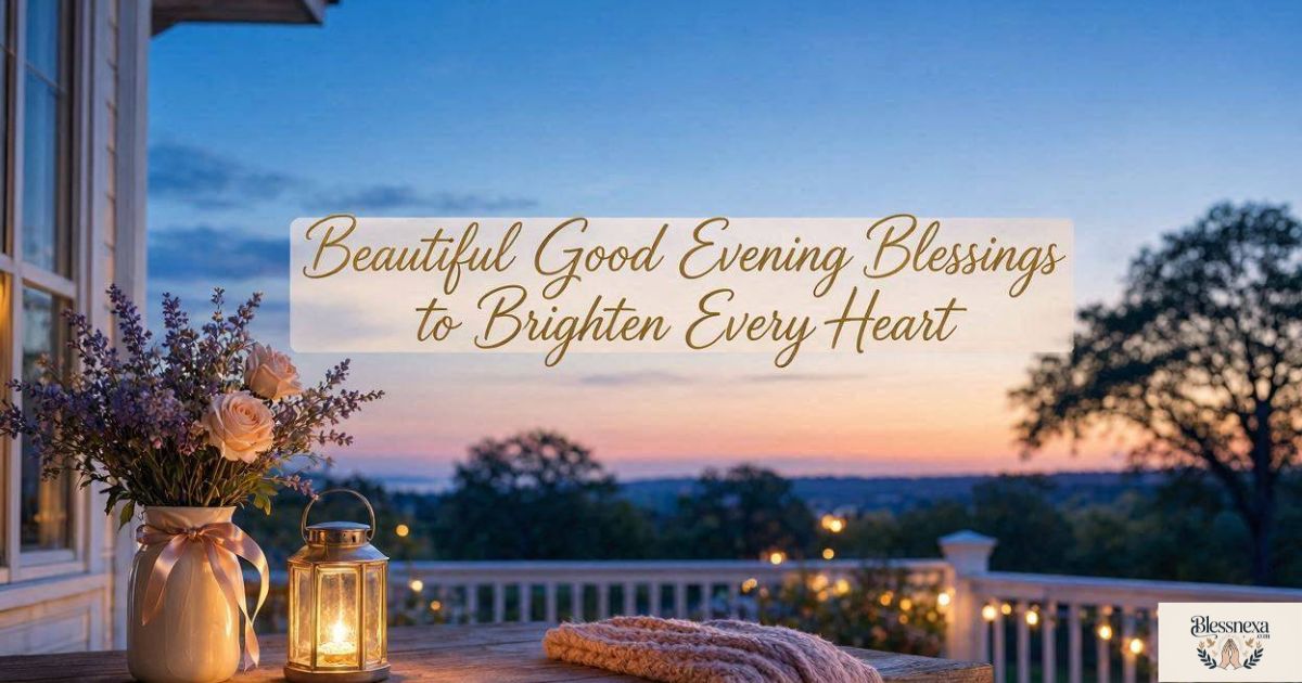 Beautiful Good Evening Blessings to Brighten Every Heart