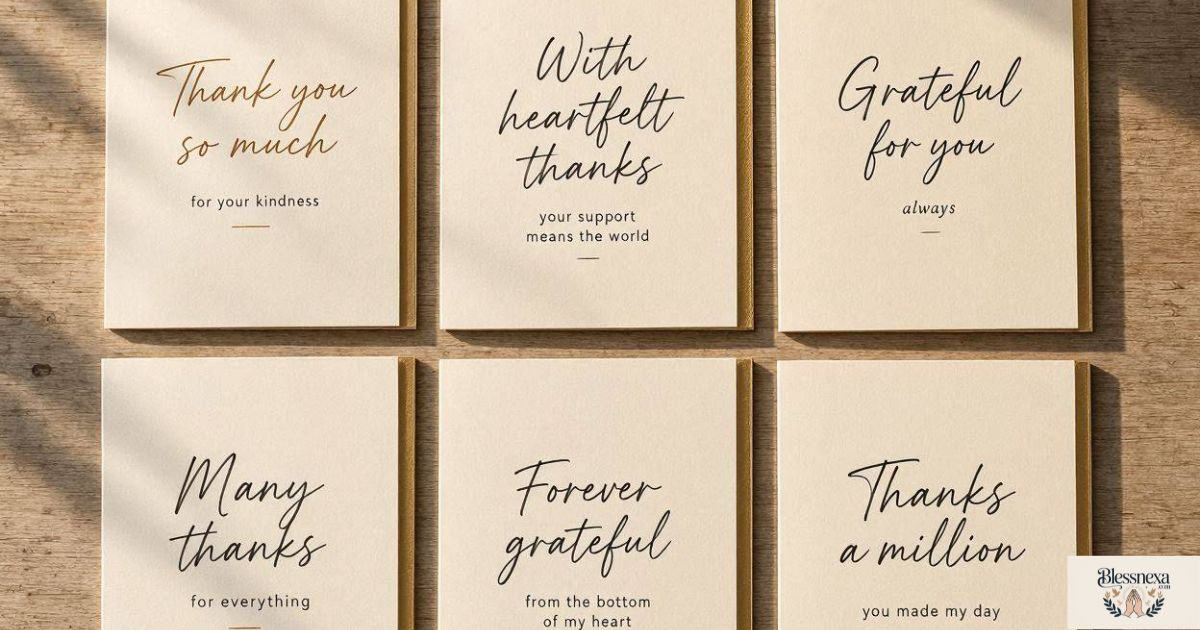 Beautiful Messages for Thank-You Cards
