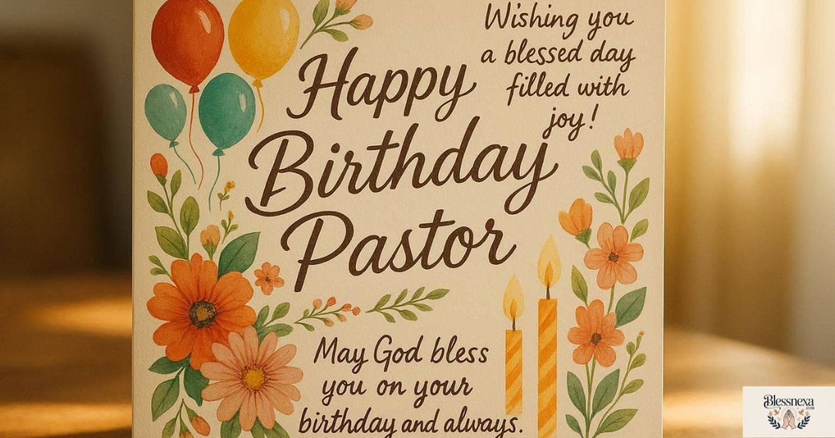 Birthday Congratulations Messages for a Pastor