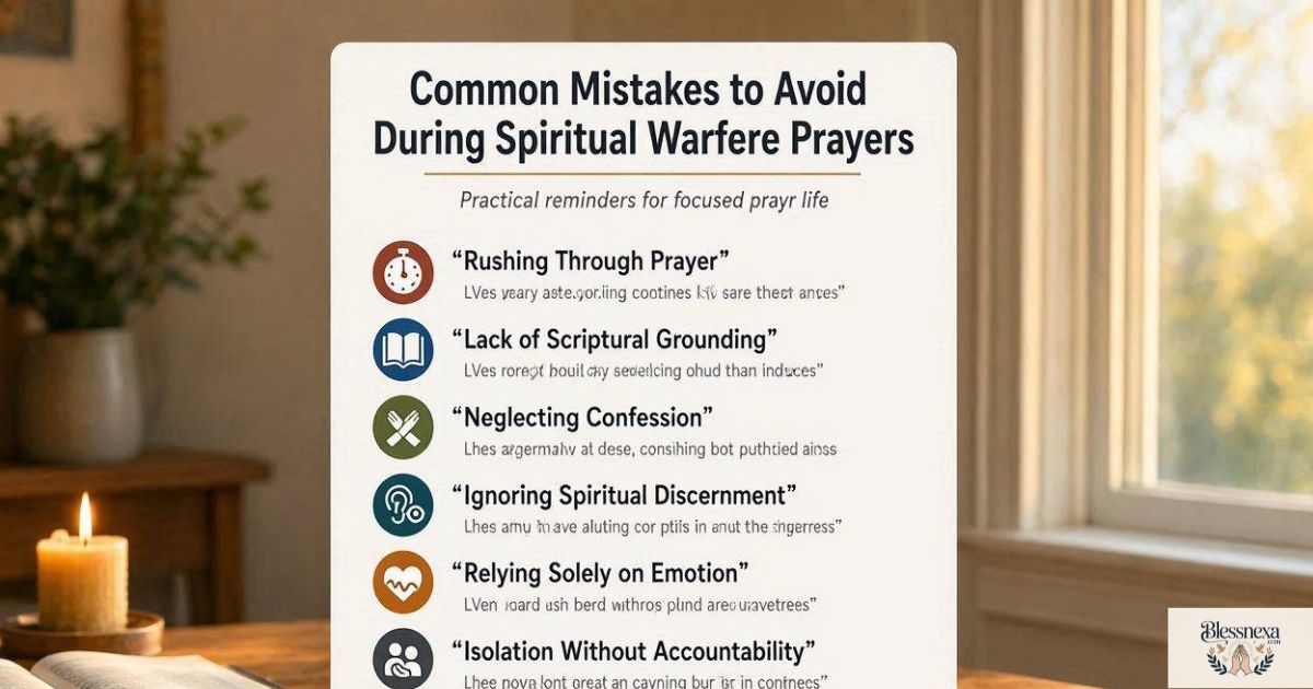 Common Mistakes to Avoid During Spiritual Warfare Prayers