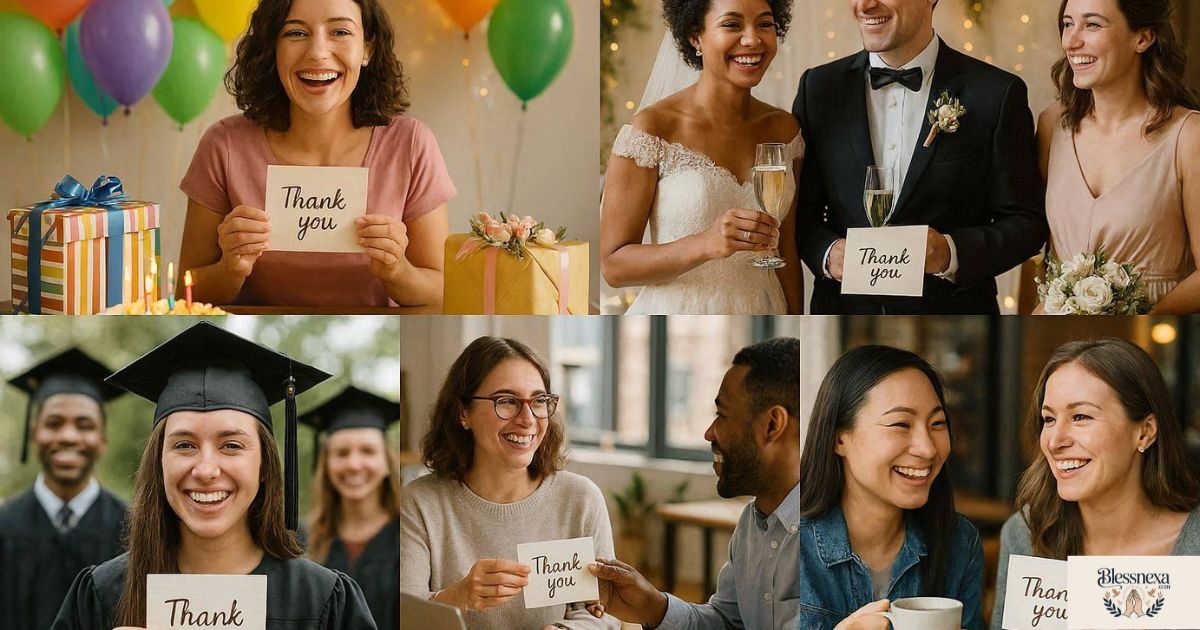 Different Occasions to Send a Thank You Message