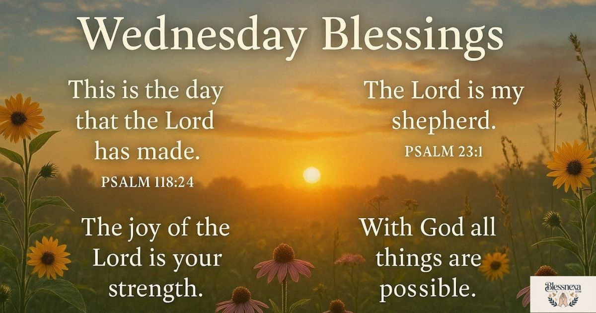 Encouraging Bible Truths That Match Wednesday Blessings