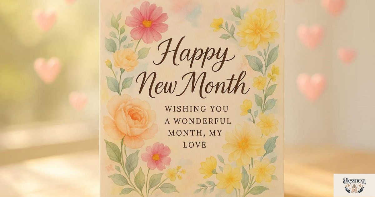 Encouraging New Month Message to My Love